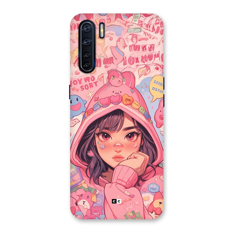 Cute Anime Girl Back Case for Oppo F15
