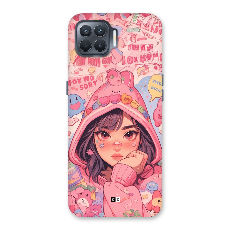 Cute Anime Girl Back Case for Oppo F17 Pro