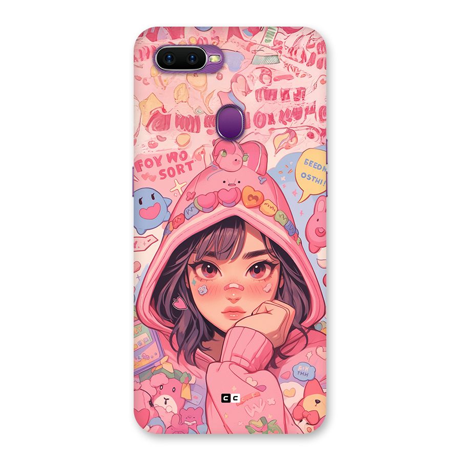Cute Anime Girl Back Case for Oppo F9