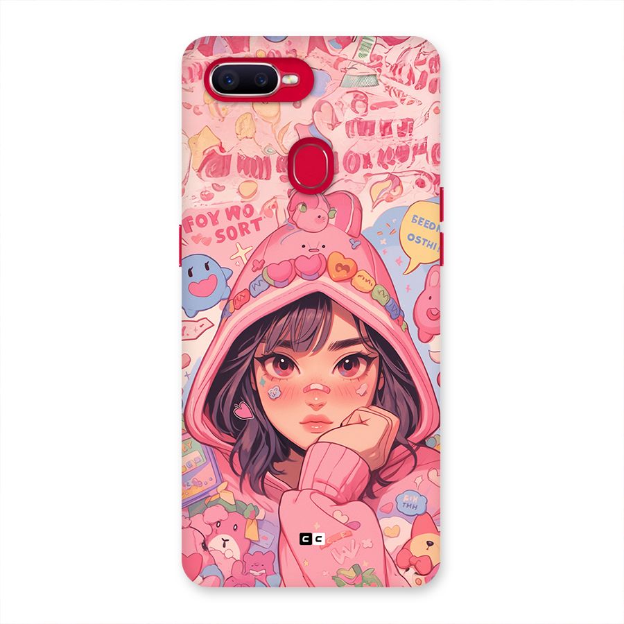 Cute Anime Girl Back Case for Oppo F9 Pro