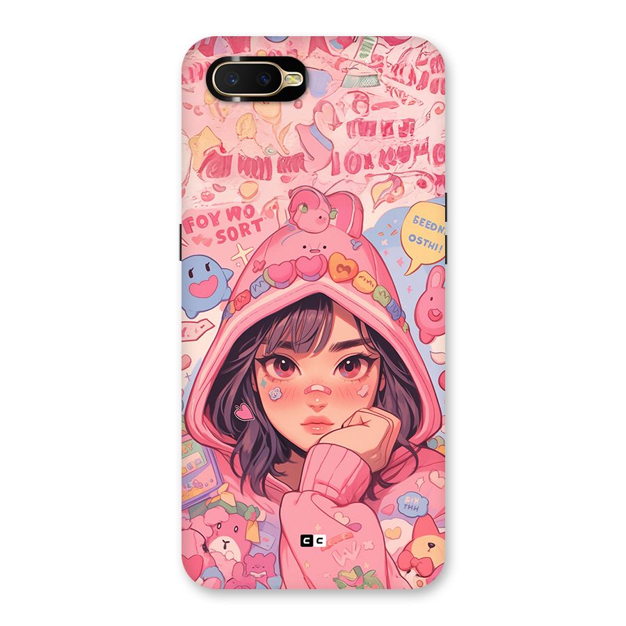 Cute Anime Girl Back Case for Oppo K1