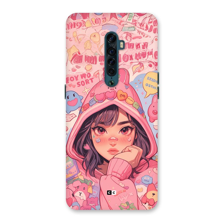 Cute Anime Girl Back Case for Oppo Reno2