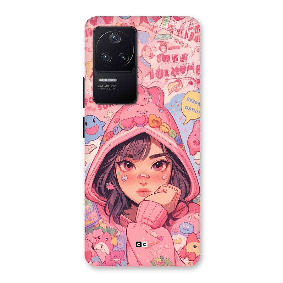Cute Anime Girl Back Case for Poco F4 5G