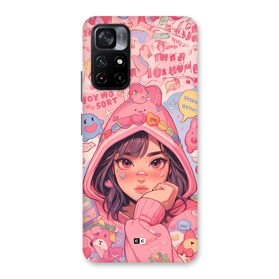 Cute Anime Girl Back Case for Poco M4 Pro 5G