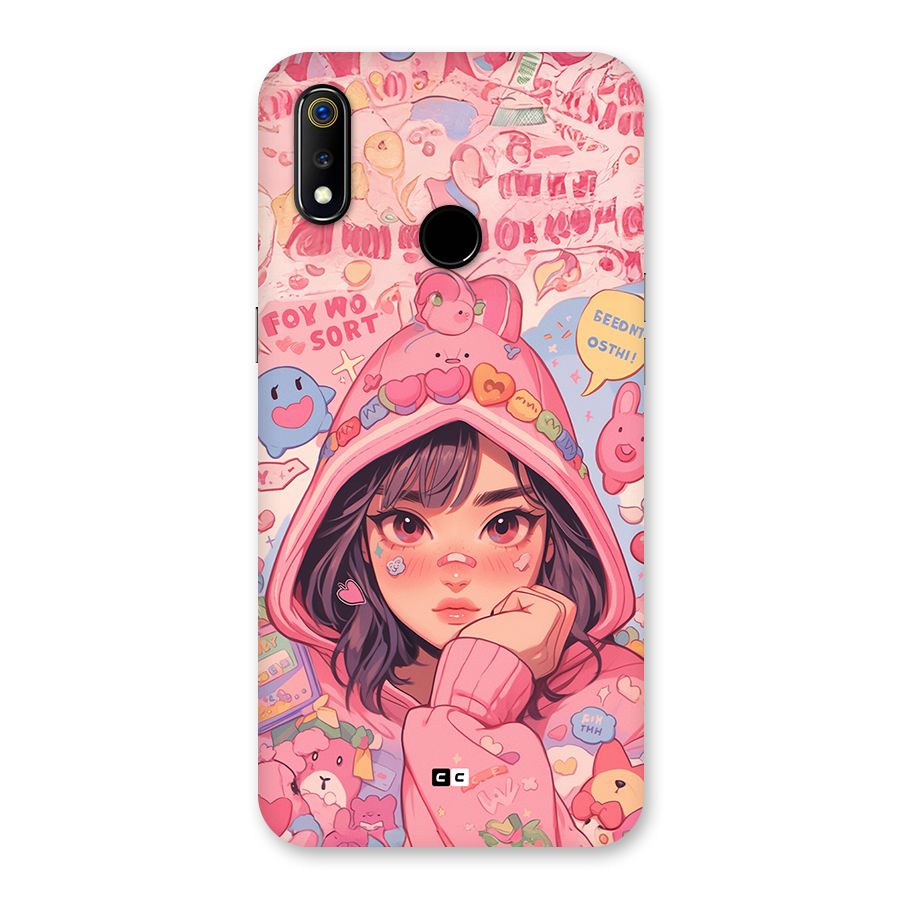 Cute Anime Girl Back Case for Realme 3