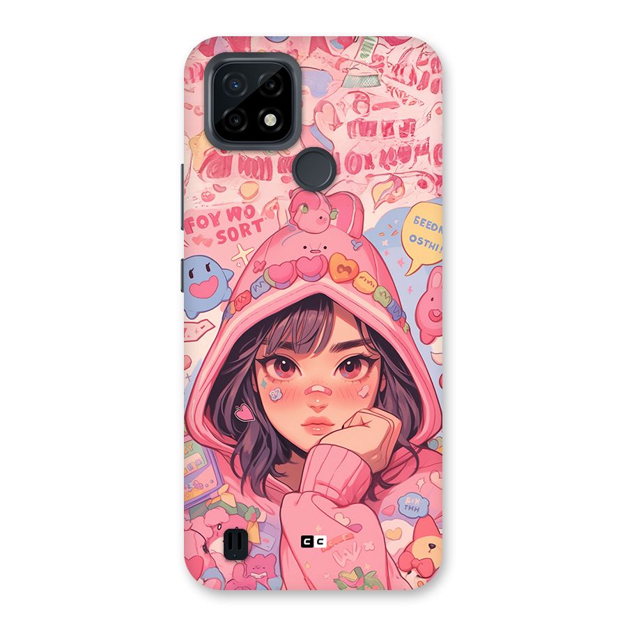 Cute Anime Girl Back Case for Realme C21