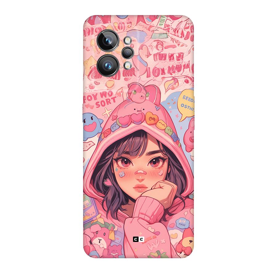 Cute Anime Girl Back Case for Realme GT2 Pro