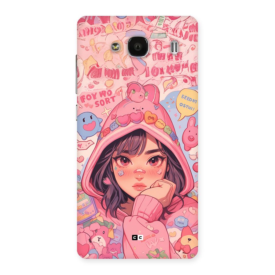 Cute Anime Girl Back Case for Redmi 2