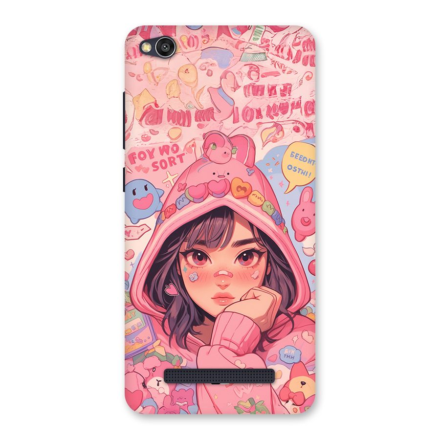 Cute Anime Girl Back Case for Redmi 4A