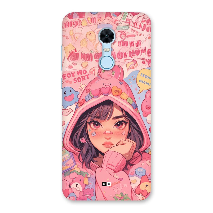 Cute Anime Girl Back Case for Redmi Note 5