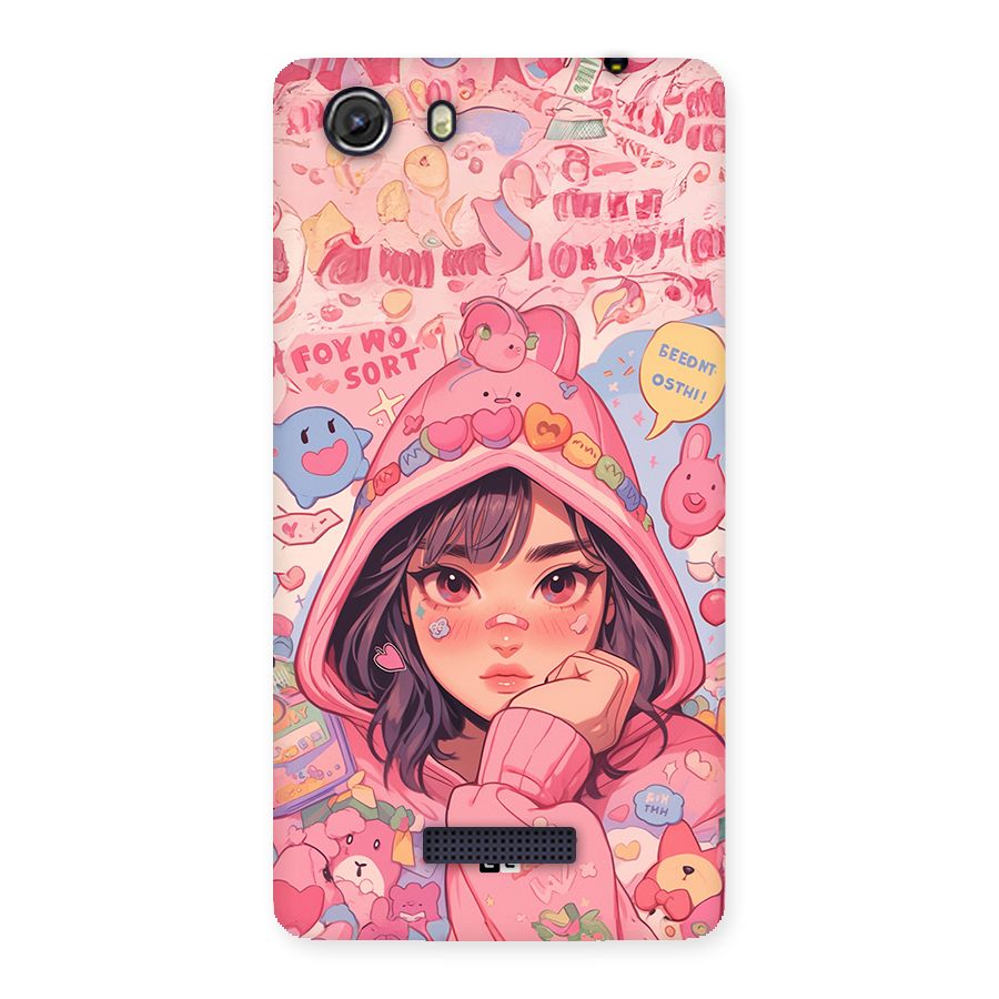 Cute Anime Girl Back Case for Unite 3