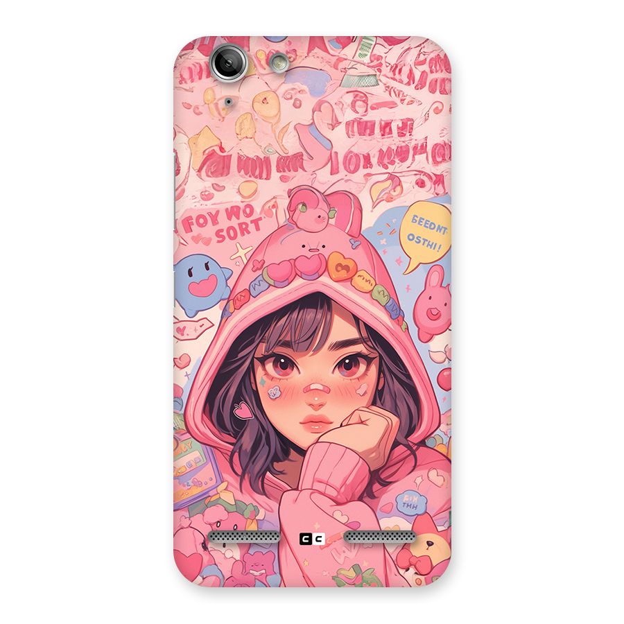 Cute Anime Girl Back Case for Vibe K5