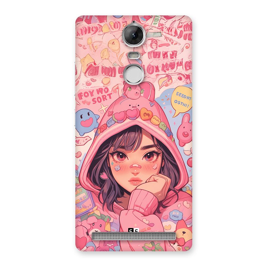 Cute Anime Girl Back Case for Vibe K5 Note