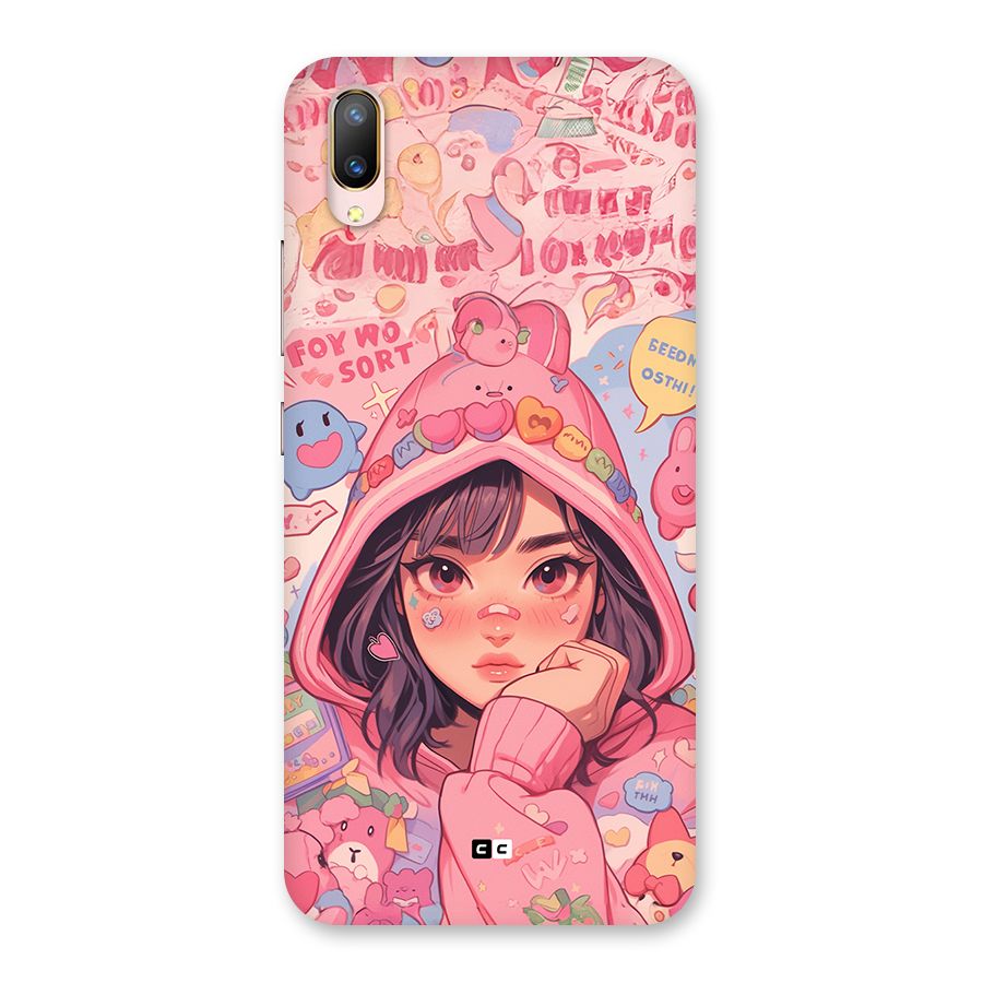 Cute Anime Girl Back Case for Vivo V11 Pro