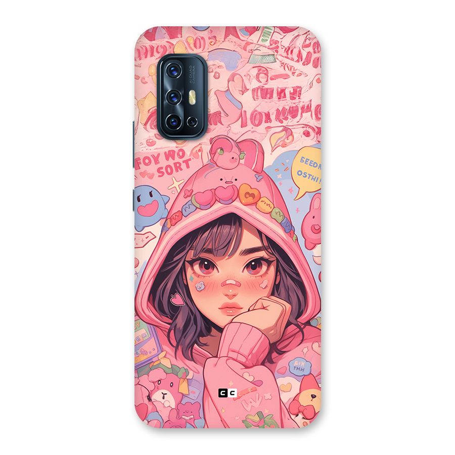 Cute Anime Girl Back Case for Vivo V17