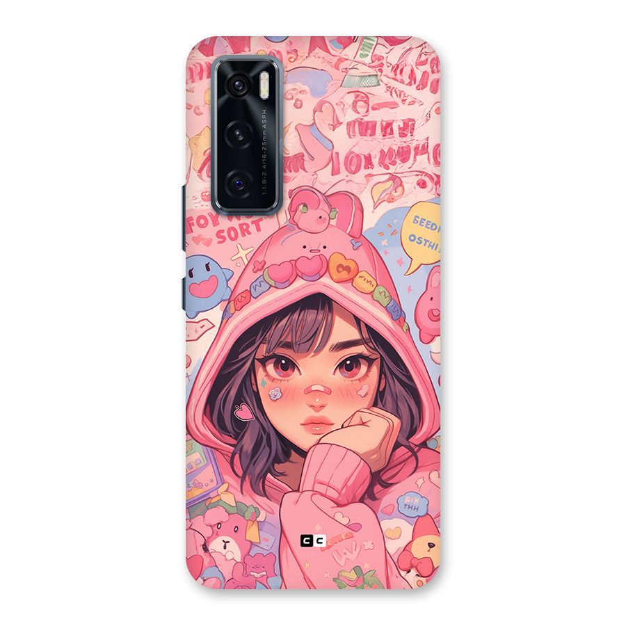 Cute Anime Girl Back Case for Vivo V20 SE