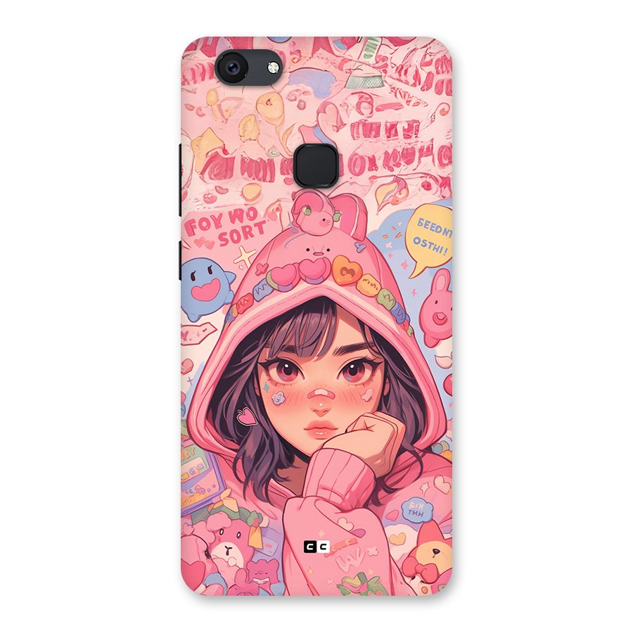Cute Anime Girl Back Case for Vivo V7 Plus