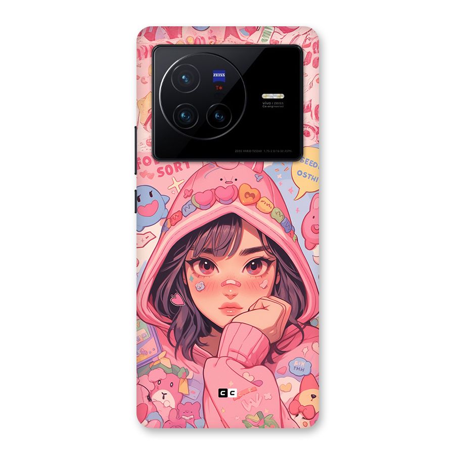 Cute Anime Girl Back Case for Vivo X80