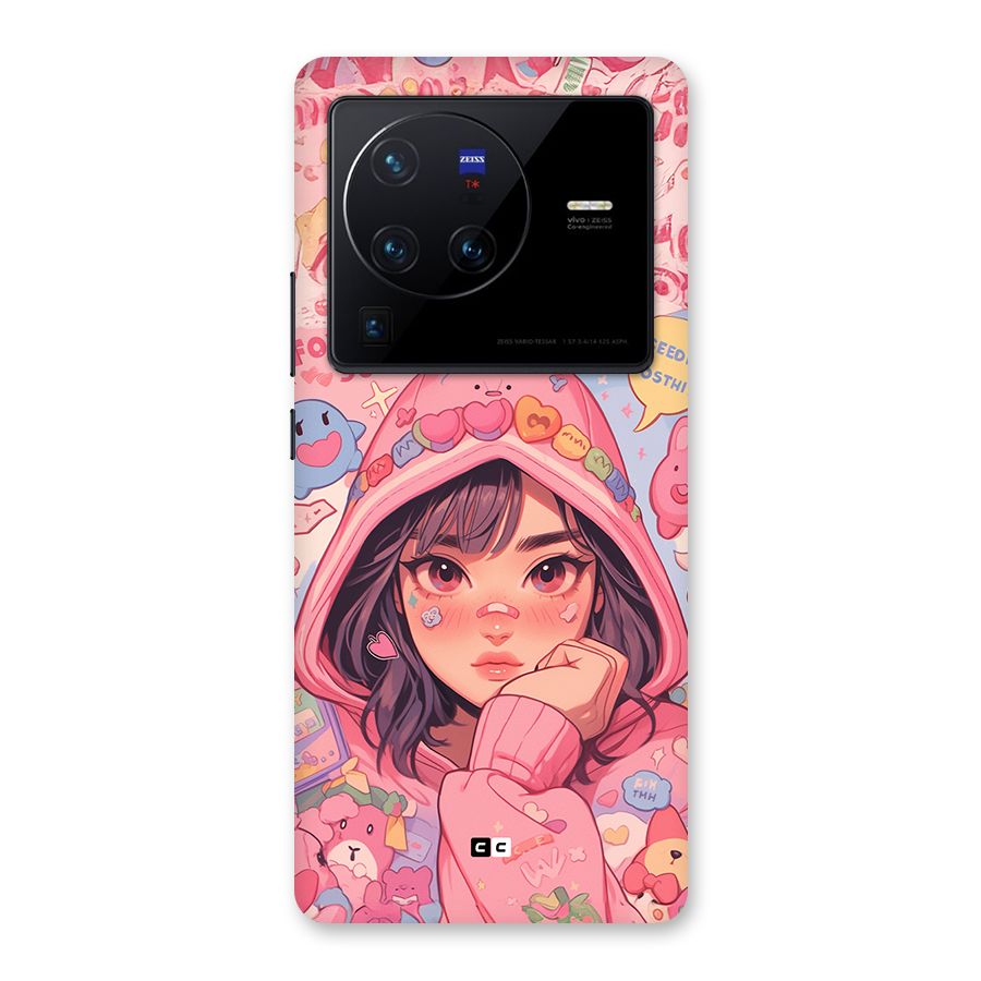 Cute Anime Girl Back Case for Vivo X80 Pro