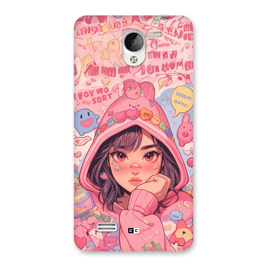 Cute Anime Girl Back Case for Vivo Y21