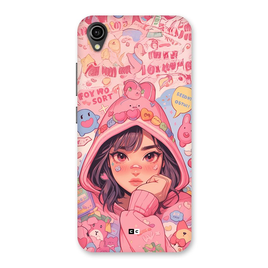 Cute Anime Girl Back Case for Vivo Y90
