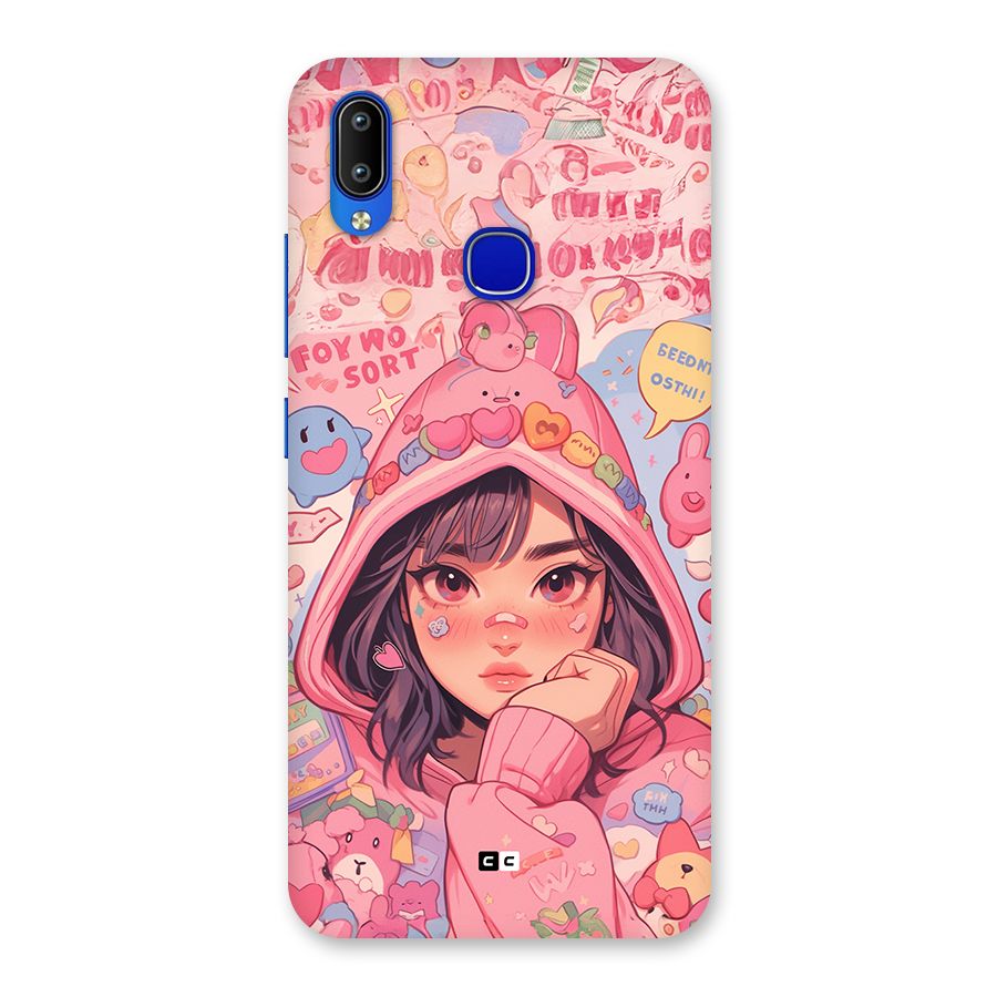 Cute Anime Girl Back Case for Vivo Y91