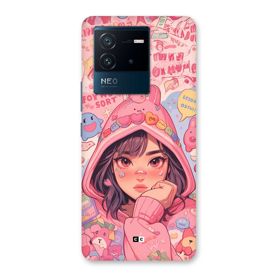 Cute Anime Girl Back Case for Vivo iQOO Neo 6 5G