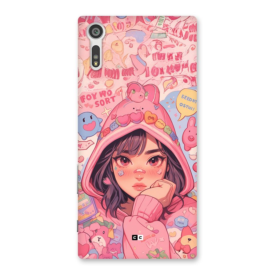 Cute Anime Girl Back Case for Xperia XZ
