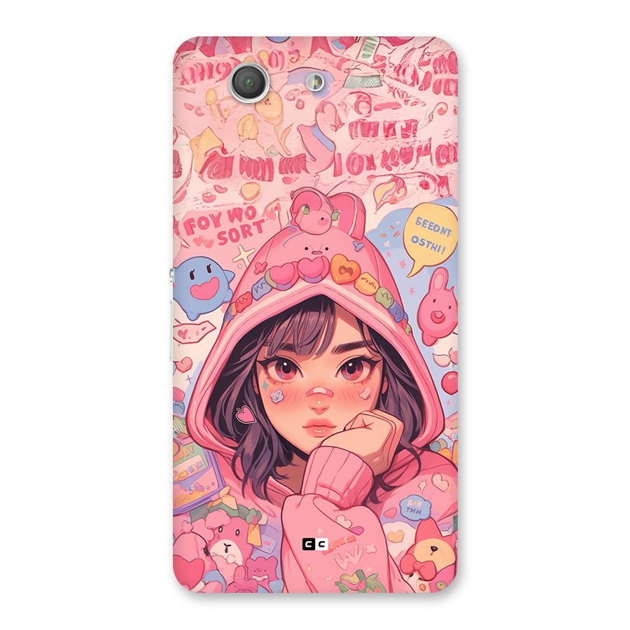 Cute Anime Girl Back Case for Xperia Z3 Compact