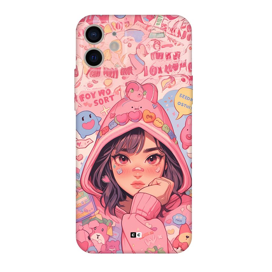 Cute Anime Girl Back Case for iPhone 11