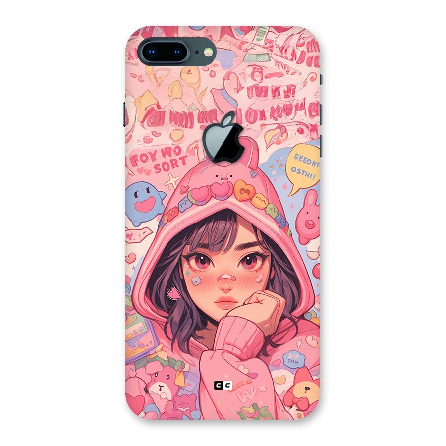 Cute Anime Girl Back Case for iPhone 7 Plus Apple Cut