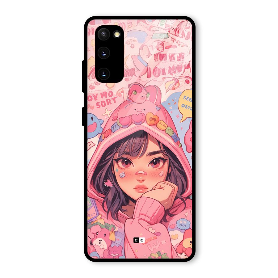 Cute Anime Girl Glass Back Case for Galaxy S20 FE 5G