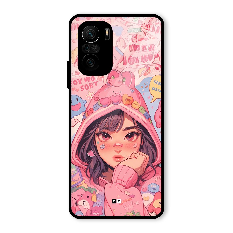 Cute Anime Girl Glass Back Case for Mi 11x