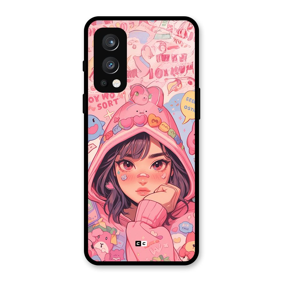 Cute Anime Girl Glass Back Case for OnePlus Nord 2 5G