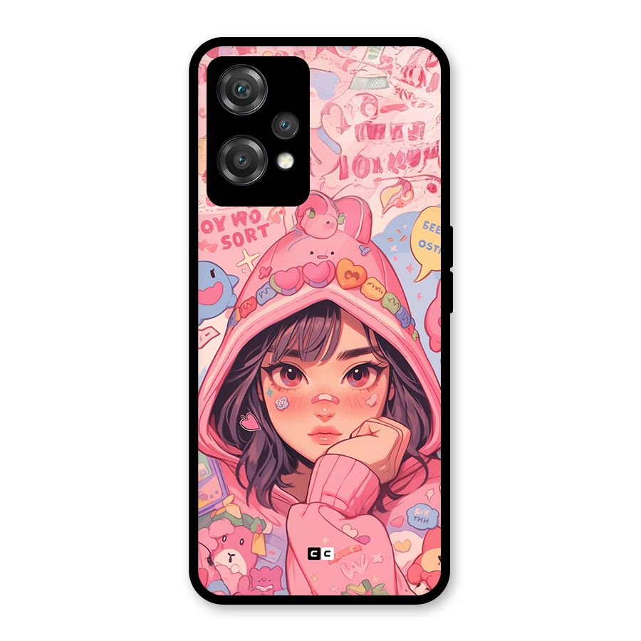 Cute Anime Girl Glass Back Case for OnePlus Nord CE 2 Lite 5G