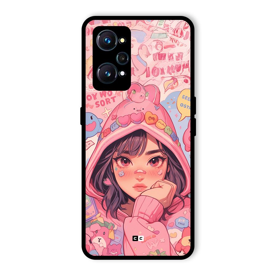 Cute Anime Girl Glass Back Case for Realme GT Neo2
