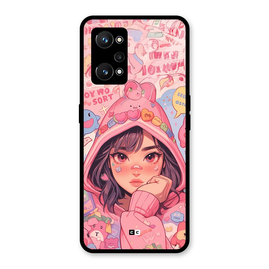 Cute Anime Girl Glass Back Case for Realme GT Neo 3T