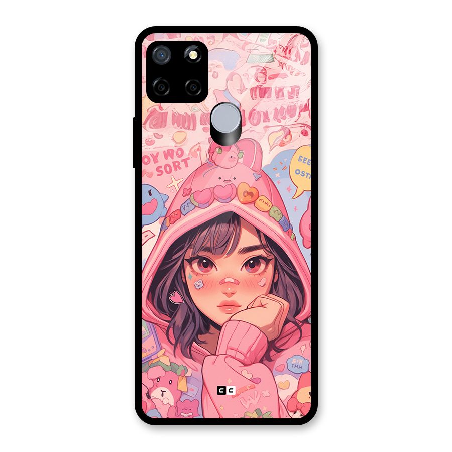 Cute Anime Girl Glass Back Case for Realme Narzo 20