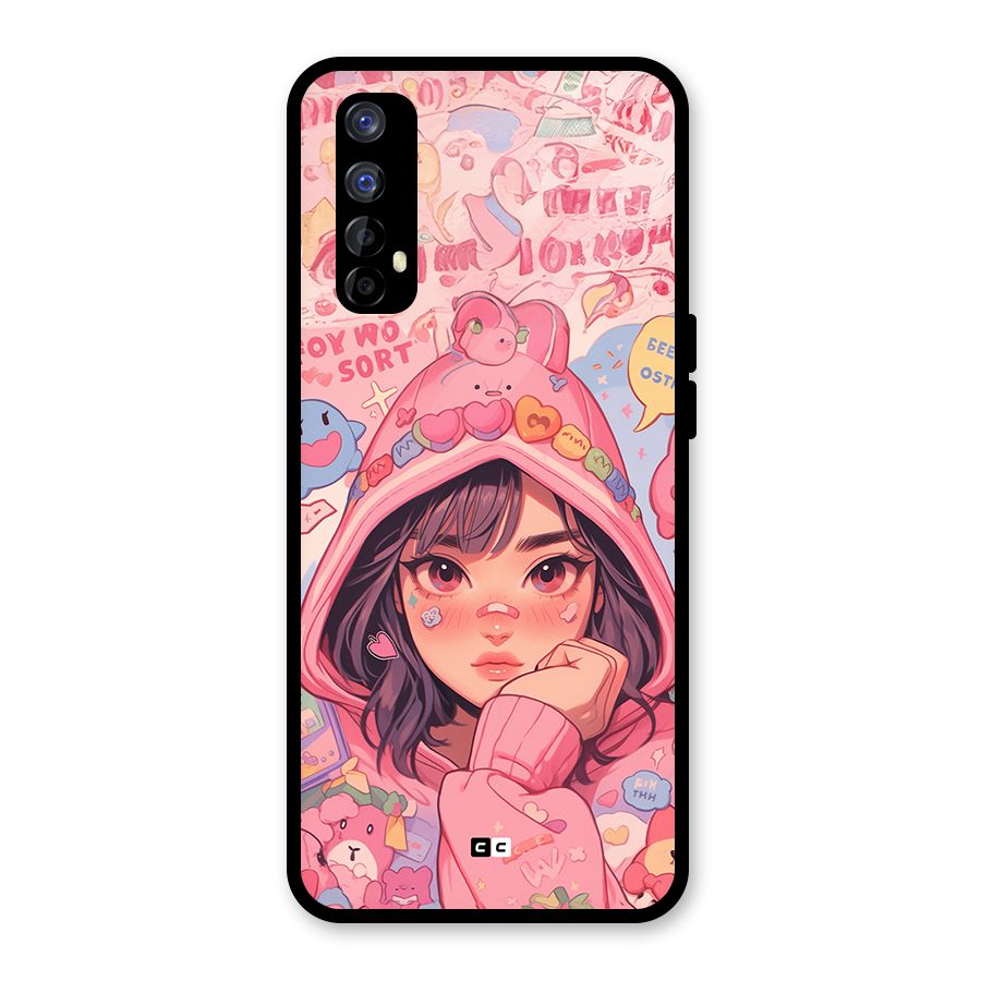 Cute Anime Girl Glass Back Case for Realme Narzo 20 Pro