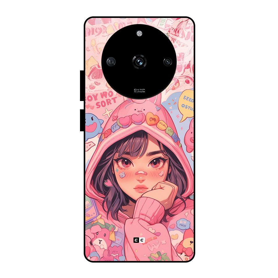 Cute Anime Girl Glass Back Case for Realme Narzo 60 5G