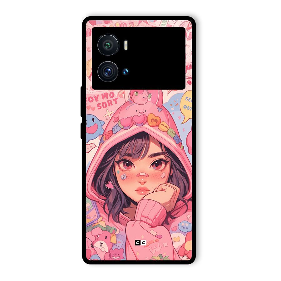 Cute Anime Girl Glass Back Case for Vivo iQOO 9 Pro