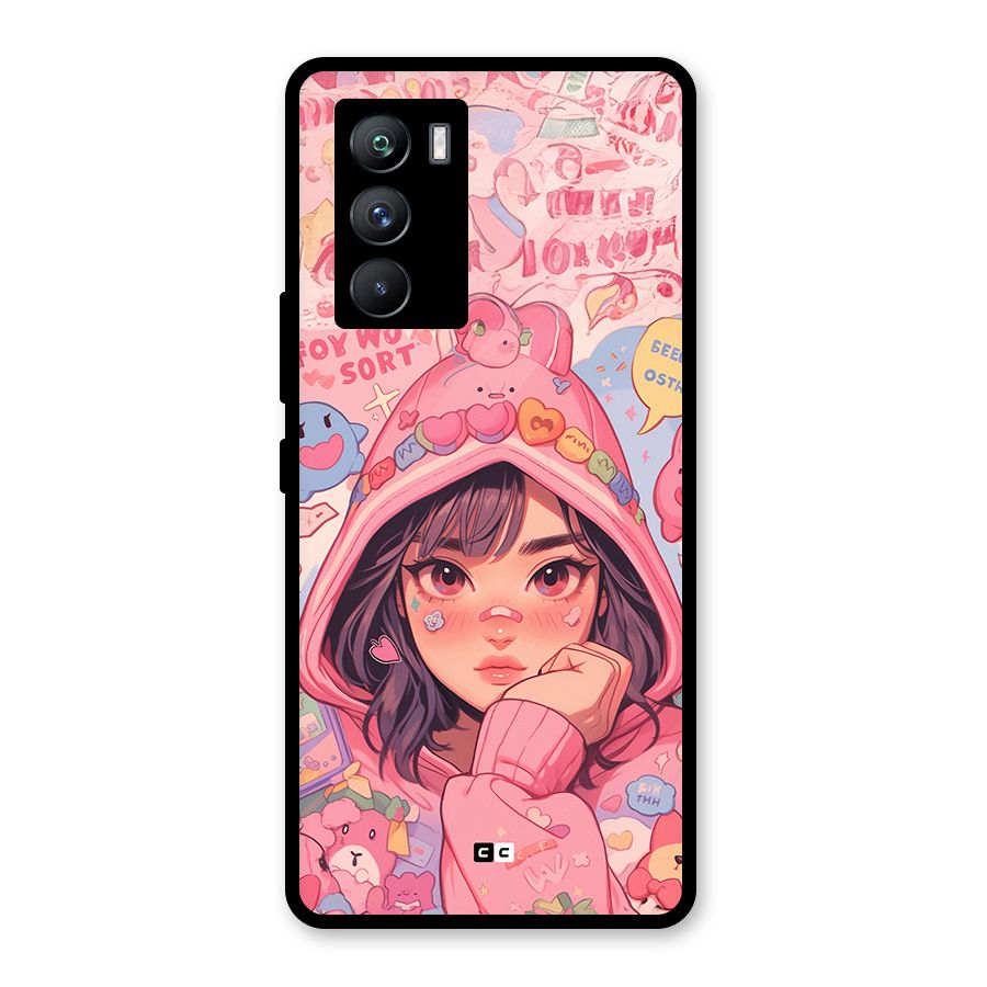 Cute Anime Girl Glass Back Case for Vivo iQOO 9 SE