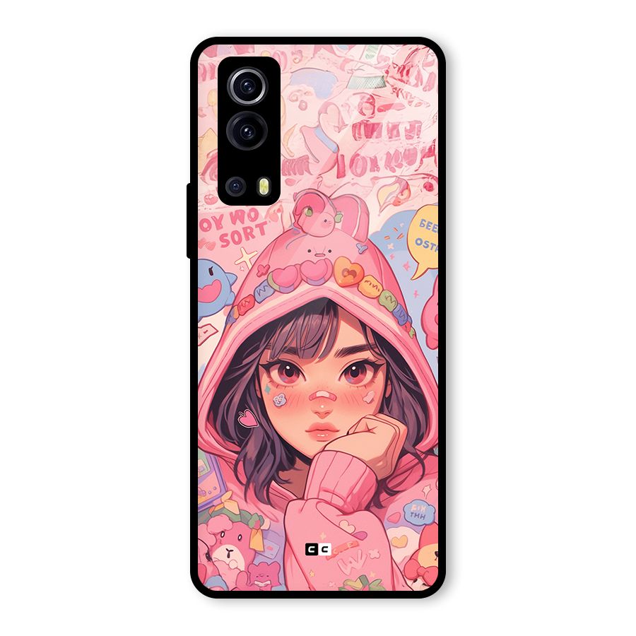 Cute Anime Girl Glass Back Case for Vivo iQOO Z3