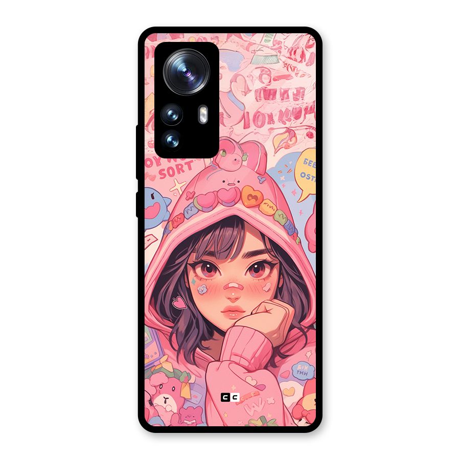 Cute Anime Girl Glass Back Case for Xiaomi 12 Pro
