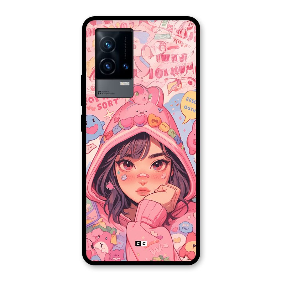 Cute Anime Girl Glass Back Case for iQOO 9 5G