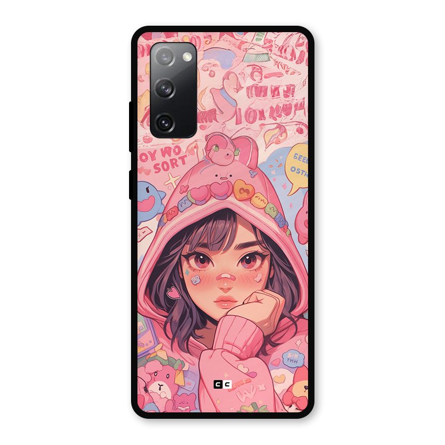 Cute Anime Girl Metal Back Case for Galaxy S20 FE 5G