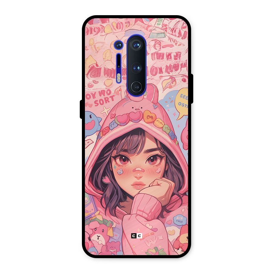 Cute Anime Girl Metal Back Case for OnePlus 8 Pro
