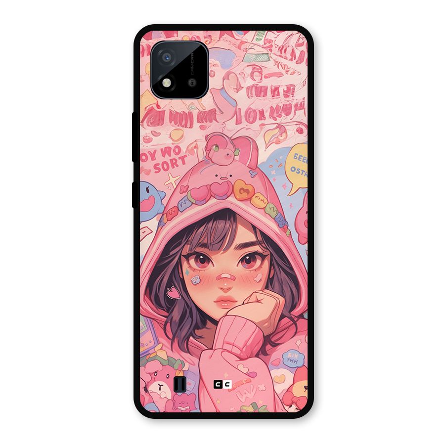 Cute Anime Girl Metal Back Case for Realme C11 2021