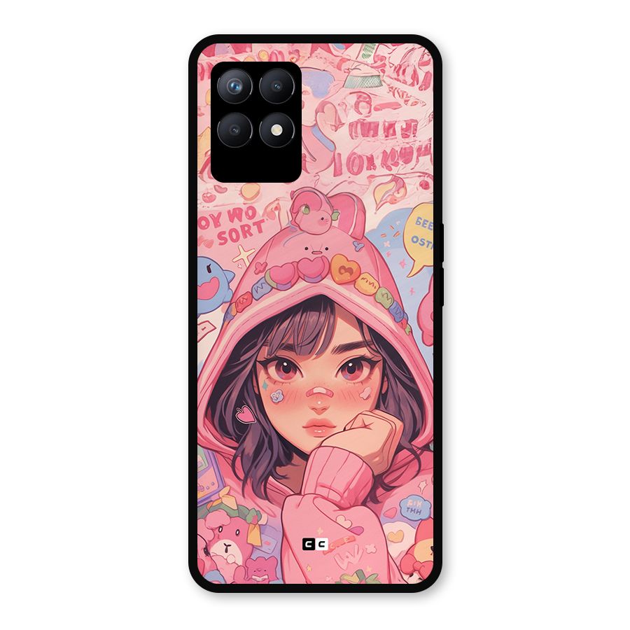 Cute Anime Girl Metal Back Case for Realme Narzo 50