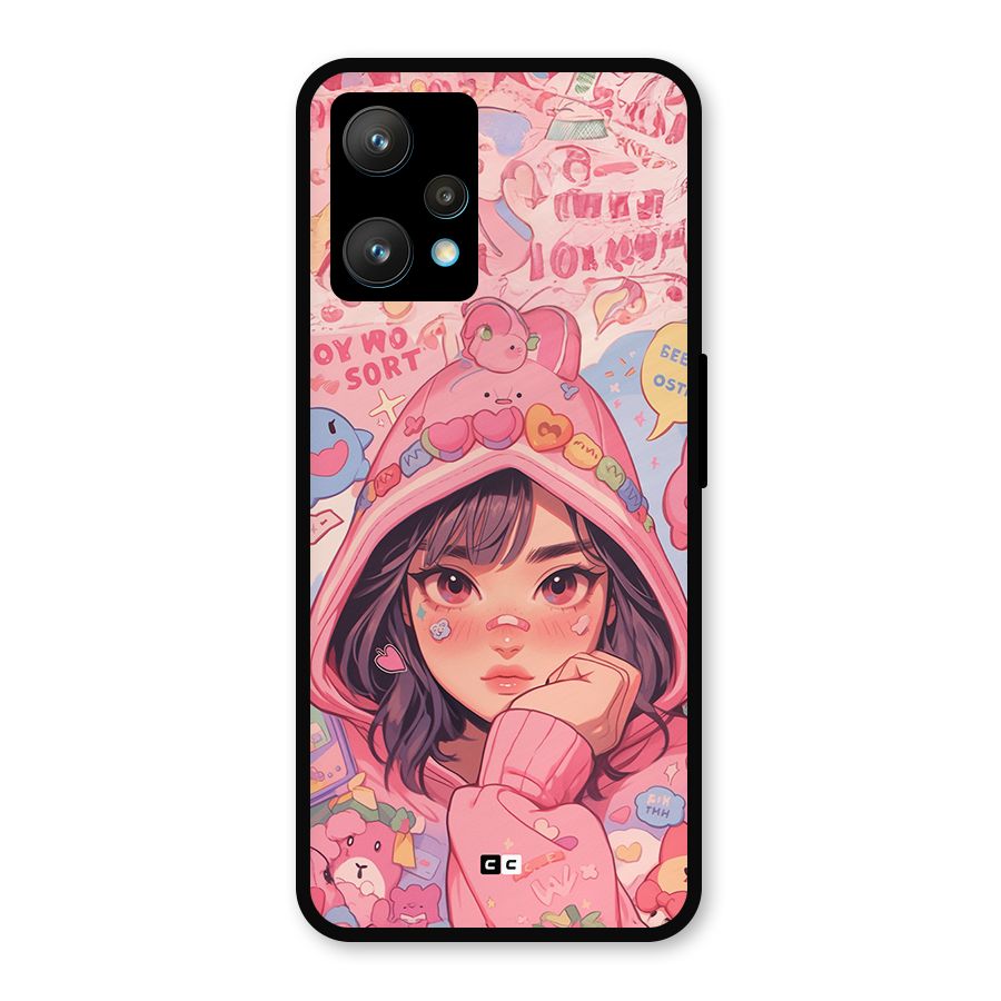 Cute Anime Girl Metal Back Case for Realme Narzo 50 Pro